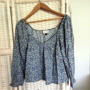 Slightly cropped floral top, Universal Thread